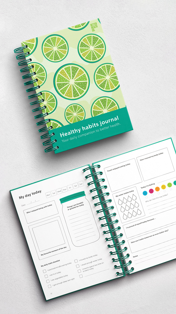 Healthy habits journal